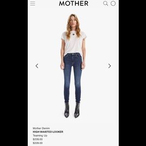 Mother Denim High Waisted Looker Skinny ankle jeans neither here nor there 27